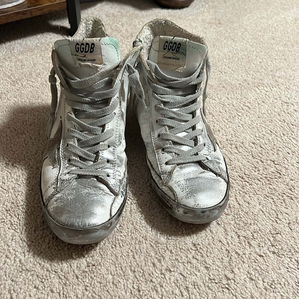 Women’s francy leather w/ suede Golden Goose size 38 = 8